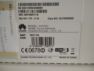 Router ADSL libre Huawei