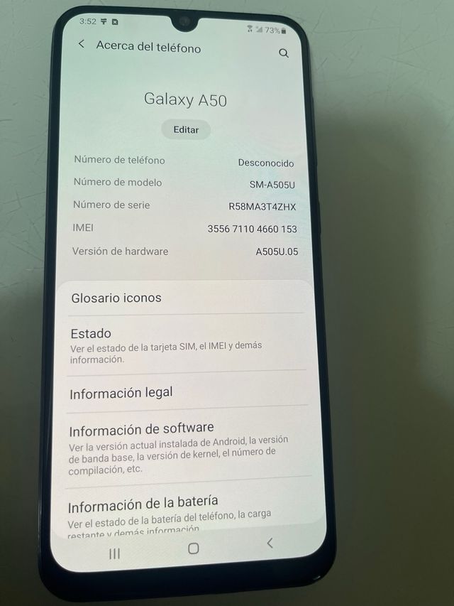 Samsung A50 como nuevo