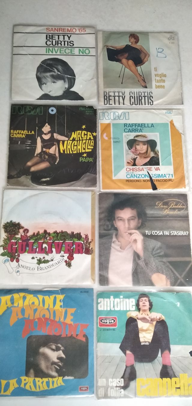 dischi 45 giri italiani anni 60/70