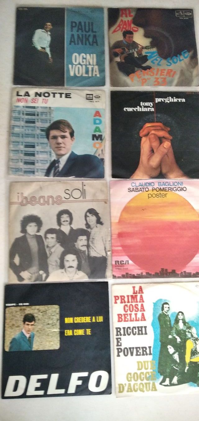 dischi 45 giri italiani anni 60/70