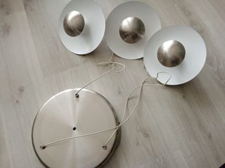 Lampara de Techo en Suspensión Color Plateada