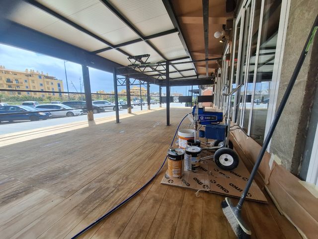 Pintura de grandes superficies aplicada a Airless