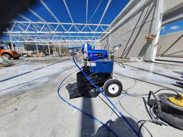 Pintura de grandes superficies aplicada a Airless