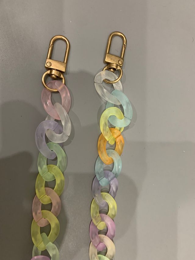 Funda Iphone + cadena de colores