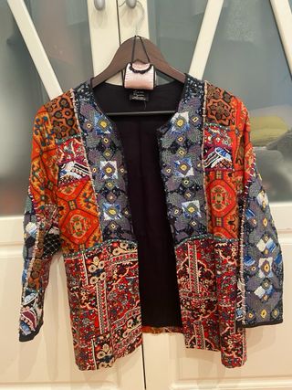 Chaqueta kimono abalorios