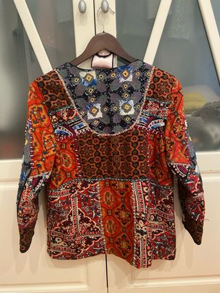 Chaqueta kimono abalorios