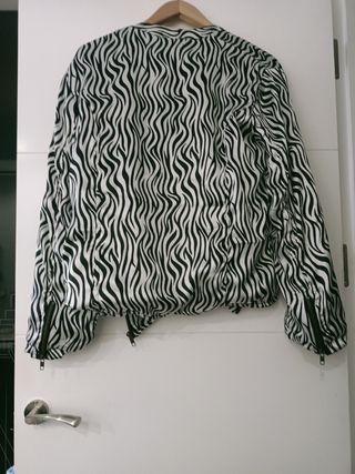 Bomber de raso , Animal Print