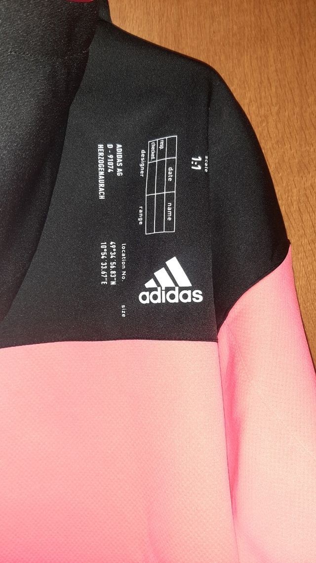 Forro Adidas media cremallera.