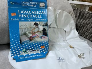 Colchon Almohada para lavacabezas hinchable