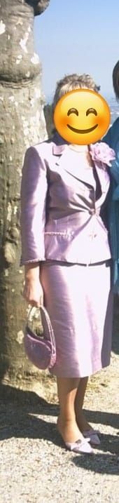 Traje de chaqueta lila de Síntesis