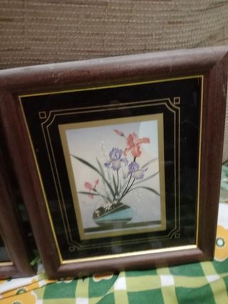 Dos cuadros florales