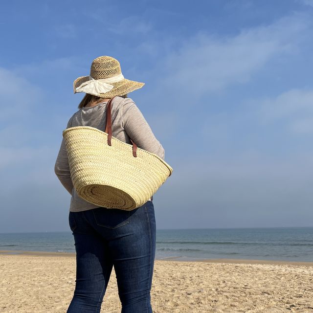 Bolso capazo de playa de palma