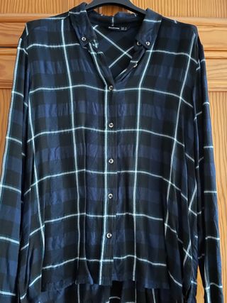 Camisa cuadros Stradivarius