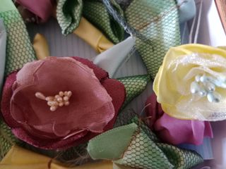 Flores de tela artesanales