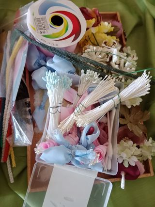 Flores de tela artesanales