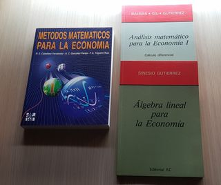 Libros de Matemáticas para la Economía
