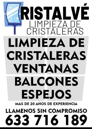 limpieza de cristales CRISTALVÉ (limpiacristales)