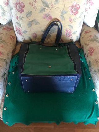 Bolso shopping de piel Purificación García