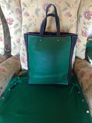 Bolso shopping de piel Purificación García