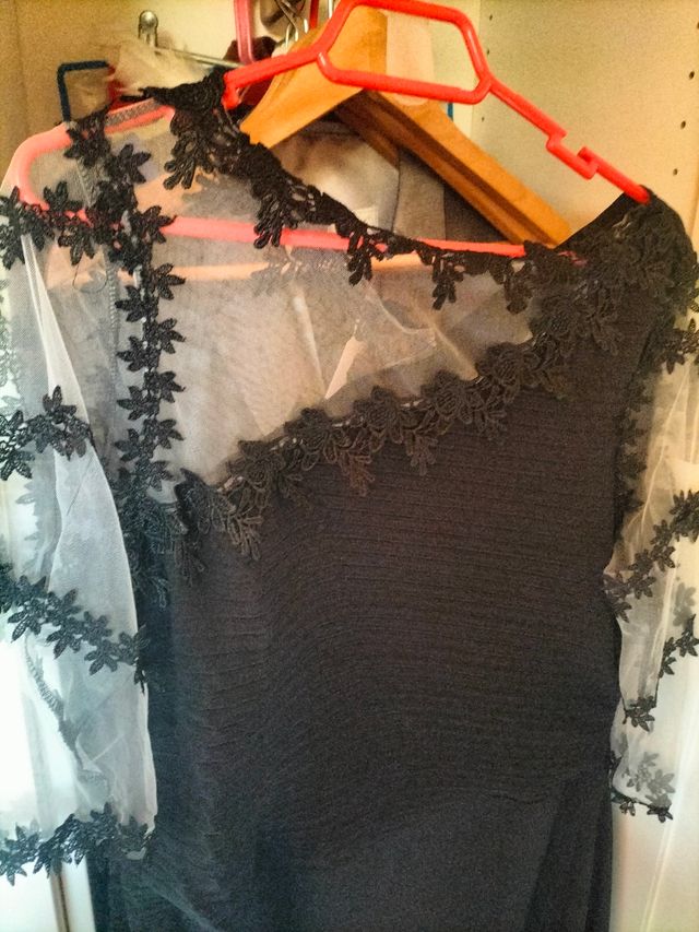 Vestido ceremonia negro talla44