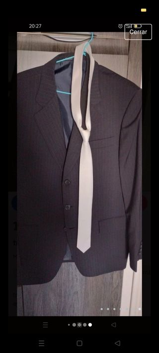 Traje de novio chaqueta y pantalón raya diplomátic