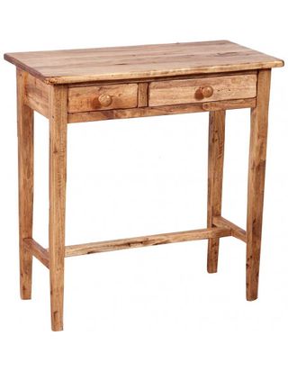 Tavolino consolle Country in legno massello di tig