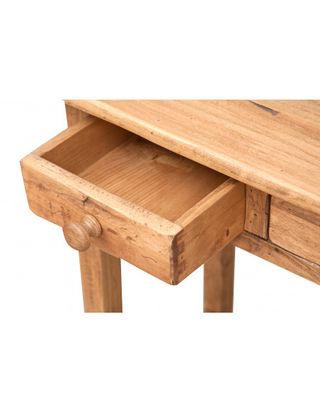 Tavolino consolle Country in legno massello di tig