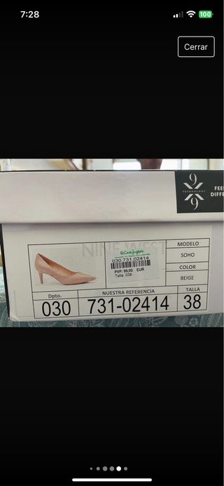 Zapatos salon nude invitada