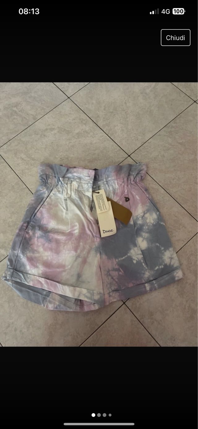 Pantaloncino Dixie vita alta