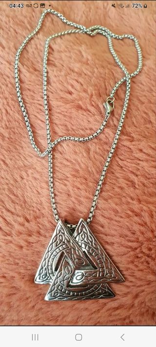 Collana con Logo Vichinga in acciaio 