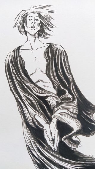 DIBUJO ORIGINAL DE SANDMAN, DE NATE PRIDE