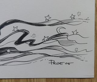 DIBUJO ORIGINAL DE SANDMAN, DE NATE PRIDE