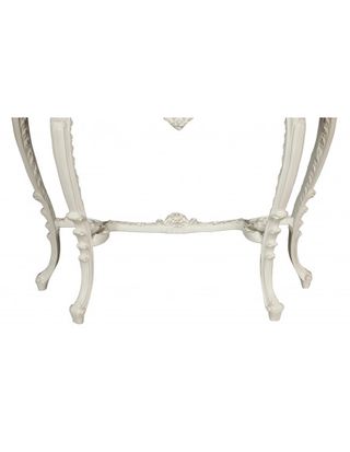 CONSOLLE IN LEGNO FINITURA BIANCA ANTICATA MADE IN