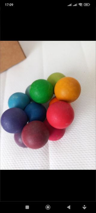 Bolas colores infantiles estimulación