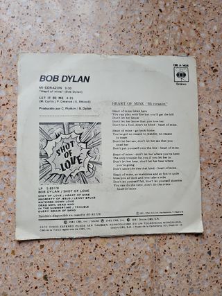 Single Bob Dylan Mi corazon
