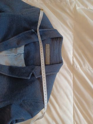 Chaqueta azul entretiempo zara xs