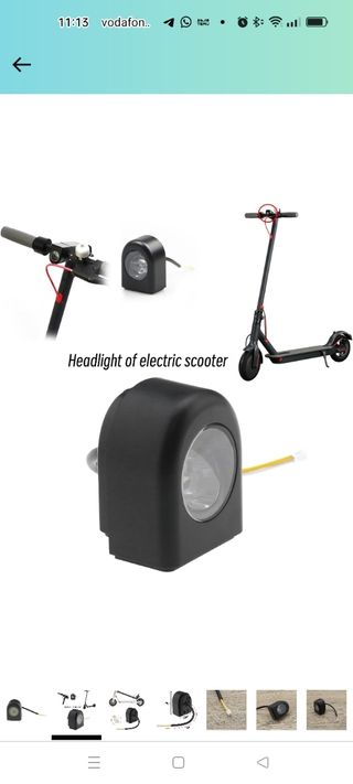 Faro delantero patinete Xiaomi