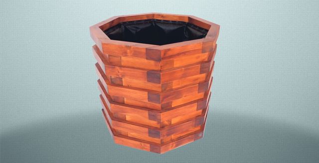 MACETERO DE MADERA MACIZA TRATADO Y BARNIZADO