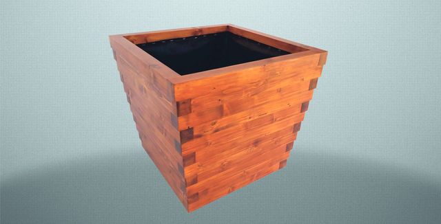 MACETERO DE MADERA MACIZA TRATADO Y BARNIZADO