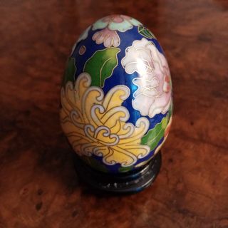 Ovetto cinese lavorazione cloisonne
