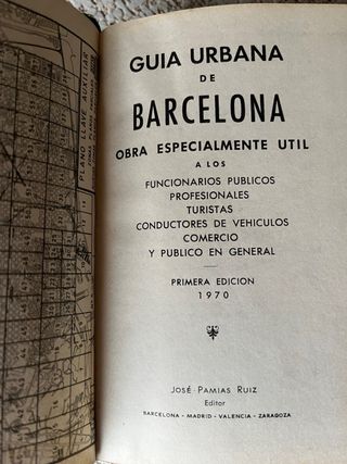 Guia urbana barcelona pamias 1970