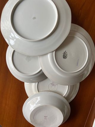 PLATOS ANTIGUOS PORCELANA FRANCESA