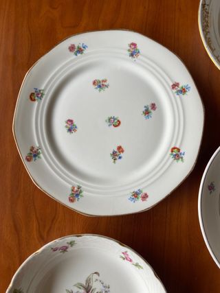 PLATOS ANTIGUOS PORCELANA FRANCESA