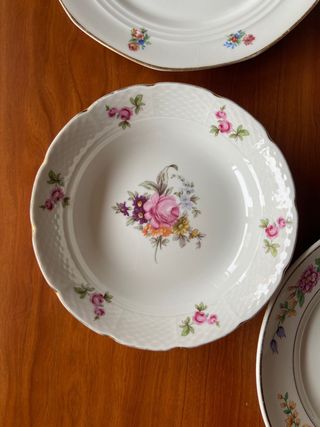 PLATOS ANTIGUOS PORCELANA FRANCESA