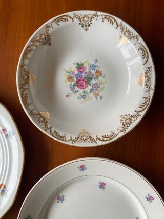 PLATOS ANTIGUOS PORCELANA FRANCESA