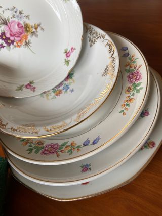 PLATOS ANTIGUOS PORCELANA FRANCESA