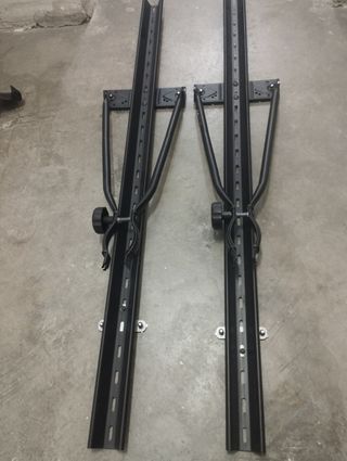 Barras con porta bici y porta esquí