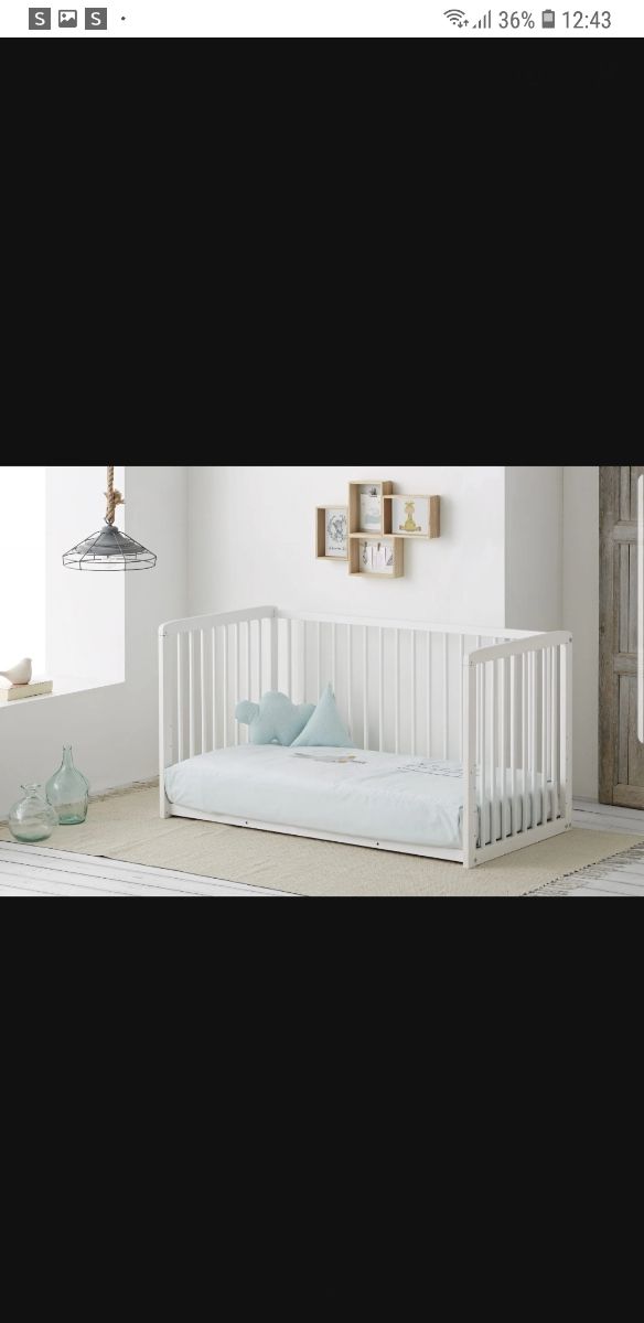 Cuna Nórdica +colchon convertible en cama Nueva