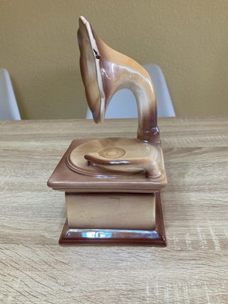 Gramófono caja cerámica