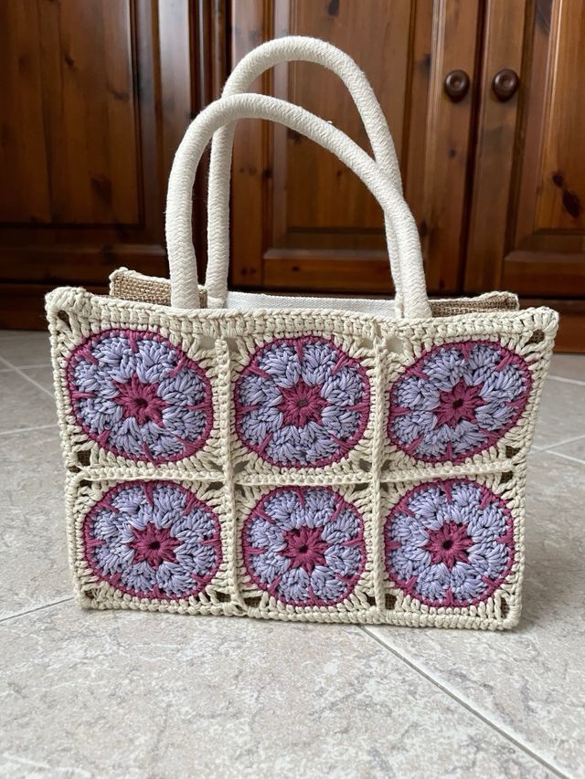 Borsa uncinetto fatta a mano